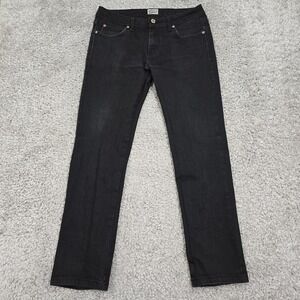 Naked‎ & Famous Mens SkinnyGuy Jeans Size 34 (Fits 30x29) Black Power Stretch